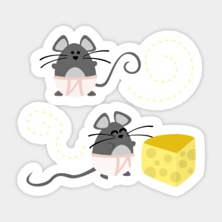 Underwear Mice Sticker